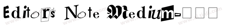 Editors Note Medium字体转换